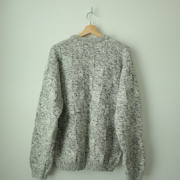 Vintage Textured Basket Weave Sweater | XL - Picture 4 of 5